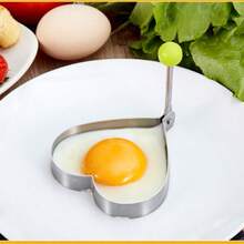 1/4Pcs Stainless Steel Egg Ring Molds, Creative Shaper For Fried Egg & Pancake, Multi-Use DIY Cooking Baking Tool, Ideal Gift For New Year, Mother's Day & Graduation Season - Multicolor - View 10
