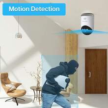 Lenovo C35 3MP WiFi Camera Smart Home Indoor IP Camera Full Color Night Auto Tracking Security CCTV Surveillance Baby Monitor - White - View 6
