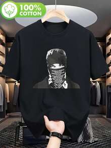 EsDeeKid T-Shirt - Drain Gang & Ecco2k Rundhalsausschnitt, Geometrisches Muster, Bladee, Nettspend Smokedope2016, Fakemink, Xaviersobased, Osamason, Leicht dehnbar, Reguläre Passform, Lässige Freizeitkleidung f - Schwarz - Übersicht 1