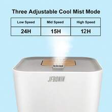 JFBONIN 2.5L 超音波木紋加濕器,易於清潔,冷氣伴侶,適用於居家與辦公室 - 查看 7