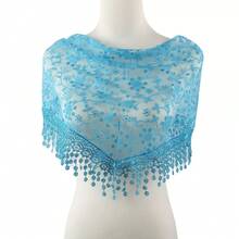 1pc 2026 New Women's Floral Lace Headscarf, Simple Bridal Veil, Shawl, Lightweight And Breathable, Suitable For Weddings, Parties, Casual Occasions - Multicolor - View 12