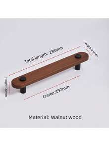 Long Solid Wood Furniture Handle Minimalist Natural Wood Style Kitchen Wardrobe Drawer Pull Furniture Hardware Accessory - Multicolor - View 21