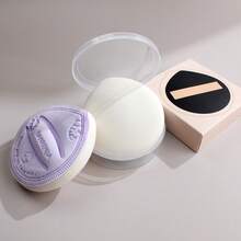 1pc Large Wet & Dry Makeup Sponge With Storage Box, Soft & Skin-Friendly, Even Powder Application - Multicolor - View 12