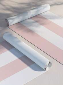 1 Roll Easy-Apply Pink Stripe Wall Decal - Self-Adhesive, Moisture-Resistant Vinyl Wallpaper For Kitchen, Bathroom, Bedroom & More - Peel & Stick, Easy Clean, Matte Finish - Available In 10 Sizes - Multicolored Striped Wallpaper - View 13