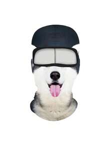 1件/2件 中性 3D動物圖案拉法帽，戶外趣味水上運動帽，防紫外線動物頭套（貓、狗），適合日常使用、旅行、徒步、滑雪 - 彩色 - 查看 10