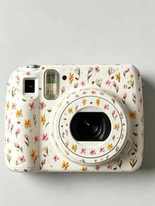 1pc 3D Embossed Spring Floral Decorative Sticker, Soft Pink & Yellow Tulip Bee Pattern, Waterproof Self-Adhesive Backing, Vintage Fresh Pastoral Style DIY Decorative Sticker For Camera/Earphone Case/Laptop School Supplies - Little Flower Bee - View 3