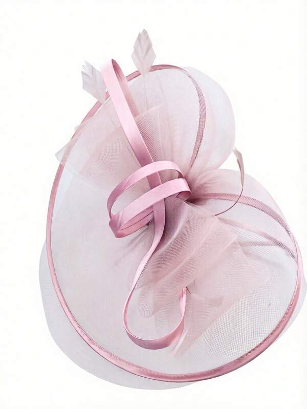 1 Peça Fascinator Chapéu para Mulheres, Chapéu de Festa do Chá, Chapéu do Derby de Kentucky dos Anos 1950, Presilha de Cabelo para Noiva, Festa de Casamento, Véu de Gaiola, Tiara com Flor