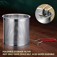 DeTODO Stainless Steel Deep Fryer Pot With Filter Rack - Compact And Easy To Use - View 7