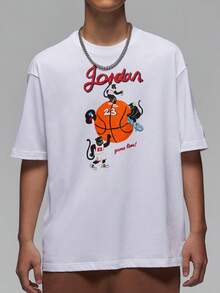 Nike 正品 JORDAN 男款籃球運動印花寬鬆短袖上衣 HM4899-100 - HM4899-100 - 查看 1