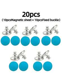 12/4pcs Magnetic Curtain Clips - Light-Blocking & Wind-Proof, Suitable For Fixing Curtains Or Shower Curtains To The Wall, Magnetic Shower Curtain Clips Prevent Water Leakage, Bathroom Curtain Clips, Light-Blocking Clips, Anti-Flutter Clips, Gap-Sealing Magnetic Clips, No Tools Required, No Drilling, Reusable - Multicolor - View 5
