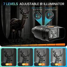 Night Vision Goggles, Night Vision Binoculars For Adults 10X Digital Zoom 7X Infrared Binoculars Photos And Videos, Ideal For Outdoor Camping And Wildlife Observation - C - View 5