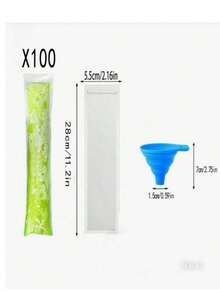 10/50/100pcs Fruit Pudding Molds, Summer Refrigerated/Frozen Disposable Popsicle Bags, DIY Homemade Ice Pop Molds, Ice Cream Popsicle Self-Sealing Bags, Suitable For Vegetables, Juice, Fruit Puree, Ice Cream, Fruit Popsicles, Sealab Storage Bags - Multicolor - View 11