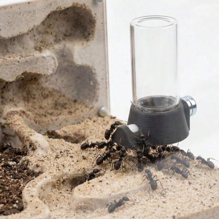 Magnetic Automatic Ant Water Dispenser, Portable Insect Feeding Bottle, Tank Supplement, Reptile Terrarium Accessory | Ant Farm Accessory | Tree-Shaped Decorative Ornament | Small Flower Pot, Plant Cultivation | Leak-Proof | Easy To Clean | Suitable For Ants, Crickets, Jumping Spiders, Beetles, Geckos, Small Lizards And Other Reptiles - Style A - View 1