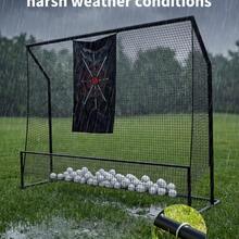 Soonbuy 10x7.5FT Heavy Duty Golf Hitting Net For Backyard Real Balls, Portable Chipping Swing Training Net With Cloth, Indoor Outdoor Golf Accessories Gifts For Men Dad Him Birthday Yard Sports - Black - View 5