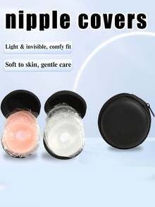 2/6/10 Comfortable Soft Texture Nipple Covers - Gift Box, Multiple Colors Available, Seamless Bra Pads For Women, Provides Targeted Protection, Bare-Skin Feel, Can Be Paired With Bras, Lingerie And More - Multicolor - View 3