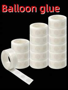 100pcs/Roll Balloon Glue Dots, Suitable For Balloon Accessories, Balloon Dots, Birthday Wedding Party Balloon Adhesive, Balloon Arch Balloons,Back To School - View 1