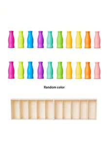 Color Matching Floor Game With Memory Bottles, Children's Learning Toy, Enhances Cognitive Ability, Suitable For Classroom, Party, Home Games And Holiday Gifts Interactive Play Toy - 彩色 - 查看 6