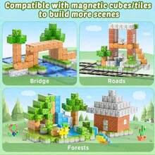 Magnetic Blocks, Magnetic Cubes, Magnetic Building Blocks, Sensory STEM Toys, Magnetic Blocks Starter Set - Develop STEM Skills, Inspire Creativity, Enhance Problem-Solving Abilities, Perfect Sensory Gift, Cube Stacking Travel Outdoor Game (Random Color) - Multicolor - View 5