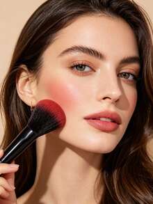 2 PIEZAS Brochas Profesionales Esponjosas para Rubor,Color Construible&Difuminable,Perfecto para el Maquillaje Diario,Ligero&Cómodo de Usar - Negro - Ver 8