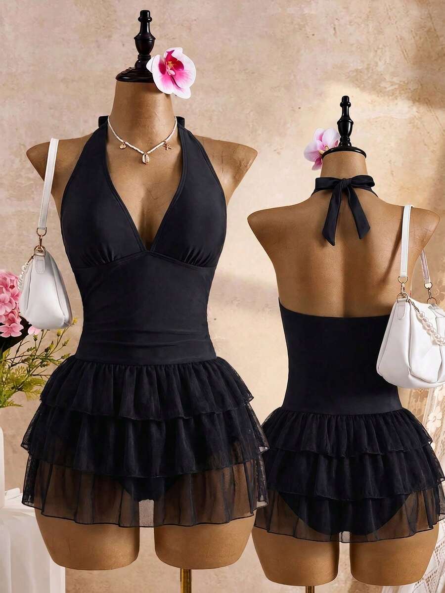 Women Bikini Sets - Black - View 1