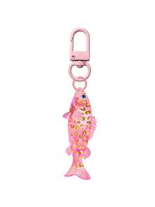 Cute Little Fish Acrylic Keychain, 2D Acrylic Fish Bag Charm, Colorful Beach Theme Keychain, Bohemian Key Accessory, Versatile Bag Pendant, Full Of Summer Beach Vibe, Suitable For Backpack, Wallet, Phone, Earphone, Car Hanging, Cute Daily Accessory And Gift, Unique Birthday Gift, Vacation Gift, Party Gift, Teacher Gift, Summer Gift - Multicolor - View 13