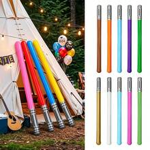 12 Buah Pedang Cahaya Tiup Warna Campuran - 35 Inci (Sekitar 88,9 Cm) Pedang Mainan Tiup Warna Neon, Suvenir Pesta, Tas Hadiah, Mainan Ulang Tahun Bertema Galaksi dan Hadiah - MultiWarna - View 5