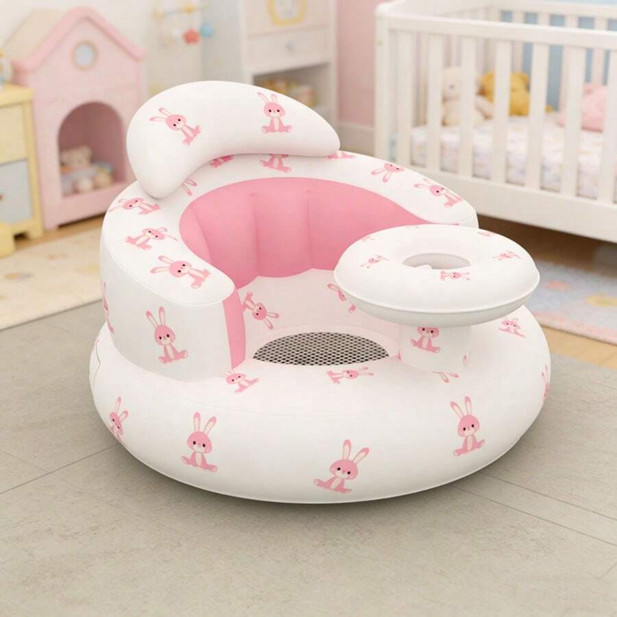 Baby Learning Seat, Portable Inflatable Baby Chair, Suitable For Babies Over 3 Months Old - Multicolor - View 1