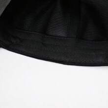 新款黑色棒球帽 英文刺繡 小臉視覺效果 戶外防曬帽 - A - 查看 9