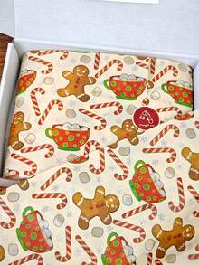 40pcs Christmas Brown Gingerbread Man Pattern Tissue Paper, 50.8 Cm X 35.56 Cm Gift Wrapping Paper, Suitable For Christmas Weddings, Valentine'S Day Gifts, Birthday Gift Packaging, Bouquet Packaging, Gift Bag Filling, And Party Gifts - Gingerbread Man - View 4