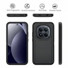 Heavy Duty Protective Durable Rugged Phone Case With Belt Clip - Black - View 2