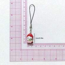 Sanrio Hello Kitty Charms untuk Pembuatan Perhiasan, Liontin Ponsel Stroberi, Aksesori Dekoratif Modis yang Lucu dan Menarik, Hadiah Liburan yang Cocok - Pesona - View 4