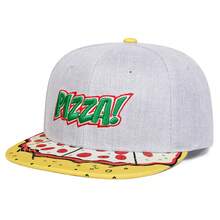 1件男士 PIZA! 字母刺繡平頂帽，時尚棒球帽，街頭嘻哈帽，戶外休閒網眼帽，春/秋旅行，海灘度假 - 彩色 - 查看 13