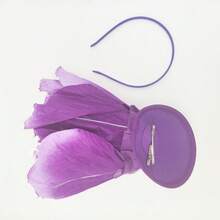 1pc Elegant Flower Fascinators Hat For Women Big EVA Flower Cocktail Fascinator Headwear Wedding Tea Party Hats Prom Hair - A - View 9