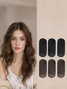 Juego de 4/1 piezas de pinzas invisibles para rizos de cabello, accesorio para peinado de mujer, almohadilla simple sin costuras para reforzar la raíz del cabello, accesorio esencial para dar volumen a los flequillos y rizos, volumizador de cabello, almohadilla invisible para elevar el cabello, pinza de volumen para la raíz del cabello con corona alta, pieza de cabello superior - Multicolor - Ver 2
