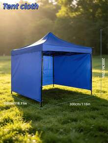 2x3m/6.6x10ft Windproof Sun Shade Canopy Tent, Includes 1pc Side Wall Cloth, Made Of Thickened Waterproof Oxford Fabric, UPF 50+ Sun Protection, Excludes Frame And Top Canopy Cloth, Camping Equipment - Multicolor - View 6