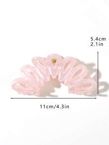 Juego de 2 pinzas para el cabello con forma de flor hueca en blanco lechoso & rosa claro perlado, pinza para moño en la parte posterior de la cabeza, coleta, peinado semirecogido, control de cabellos sueltos, accesorios para el cabello minimalistas casuales frescos elegantes para uso diario en casa oficina trayecto compras cita viaje vacaciones - Multicolor - Ver 3