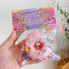 Donut Squishy Spielzeug mit Schleimtextur, hochwertiges ästhetisches Stressabbau-Spielzeug, Ostergeschenk, Geburtstagsgeschenk, Partygeschenk, Pausenspielzeug, Neujahrsgeschenk, Stressabbau-Spielzeug für Teenager, Stressabbau-Spielzeug für das Büro, Schleimblasen-Kleber-Spielzeug, DIY-Schleim-Flüssigkeits-Stressabbau-Spielzeug-Requisite, lustiges Spielzeug für Geburtstagsfeiern und Veranstaltungen, zufälliges Glas, Feiertagsgeschenk, Geschenk für Freunde - Verschiedenfarbig - Übersicht 6