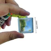 1pc/Creative Pixel Mosaic Filter Transparent Acrylic Cube Bag Charm Keychain, Highly Attractive Fun Lens With Braided Lanyard And Metal Carabiner, Pixel World Style Quirky Interactive Stress Relief Photography Prop, Versatile Personalized Unique Birthday Gift, Halloween Gift. - View 12