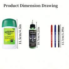 Set Gel Transfer Tato All-In-One, Cocok untuk Penggemar Tato dan Perlengkapan Templat Tato bagi Seniman Tato Profesional - MultiWarna - View 10