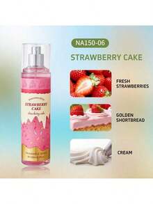 Spray de fragancia de pastel de fresa de 150ml – Spray de aroma aromático, adecuado para uso en interiores/exteriores, libera un aroma fresco natural. Perfecto para salidas diarias, reuniones, citas y otras ocasiones, portátil y de larga duración, opción ideal de fragancia para el hogar - Múltiples aromas - Ver 7