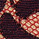 Red and Black - Multi-colored Gemstone Buckle