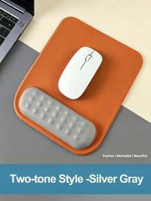 Large Ergonomic Wrist Rest Mouse Pad For Women, Memory Foam & Silicone Anti-Slip Wristband Mouse Mat - View 4