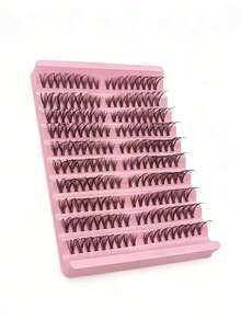 European & American Style Personalized Cluster False Eyelashes, Voluminous & Curled, 10 Rows Large Capacity DIY Segmented Eyelashes - 查看 5