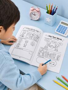 Buku Pengenalan Emosi Anak, Buku Bergambar Ekspresi Emosi Edukatif Pendidikan Awal, Materi Pendukung Kembali ke Sekolah, Buku Bacaan, Hadiah Kecil untuk Guru di Kelas, Meningkatkan Kemampuan Memahami dan Mengekspresikan Emosi - MultiWarna - View 3