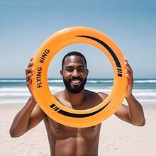 2PCS Flying Ring Outdoor Toss Toy, Durable Hollow Throwing Rings, Lightweight Portable Game For Adults, Beach, Park, Backyard, Camping, Picnic, Family Fun And Outdoor Sports - Multicolor - View 5