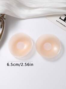 Summer Ultra-Thin Small Nipple Covers, Reusable, Invisible And Seamless, Anti-Protrusion, Sticky Bra, Women's Underwear, Available In Multiple Colors. - Multicolor - View 9