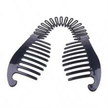 1pc/2pcs Hair Claw Women Hair Comb Banana Clip Hair Riser Claw Hair,Bun Extension - Multicolor - View 3