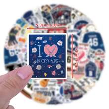 50張 Off Campus 貼紙，Off Campus 周邊禮品裝飾趣味貼紙，乙烯基防水，適用於筆記本電腦、手機、汽車、滑板、水壺、剪貼簿、電腦、計畫本、學校用品 - 多色(B) - 查看 7