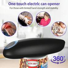 Electric Can Opener, Handheld One-Touch Automatic Can Opener, Smooth Edge Kitchen Gadget, Electric Can Opener Suitable For Elderly People With Arthritis - 彩色 - 查看 8