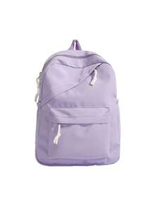 1pc Back To School Large Capacity Casual Versatile Solid Color Backpack, Minimalist Solid Color Multi-Functional Student Backpack, Suitable For Daily Use, Outings, Travel, Exclusive Use. Birthday Gift. - Multicolor - View 15